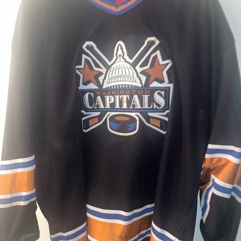 Washington Capitals Black and Gold Jersey